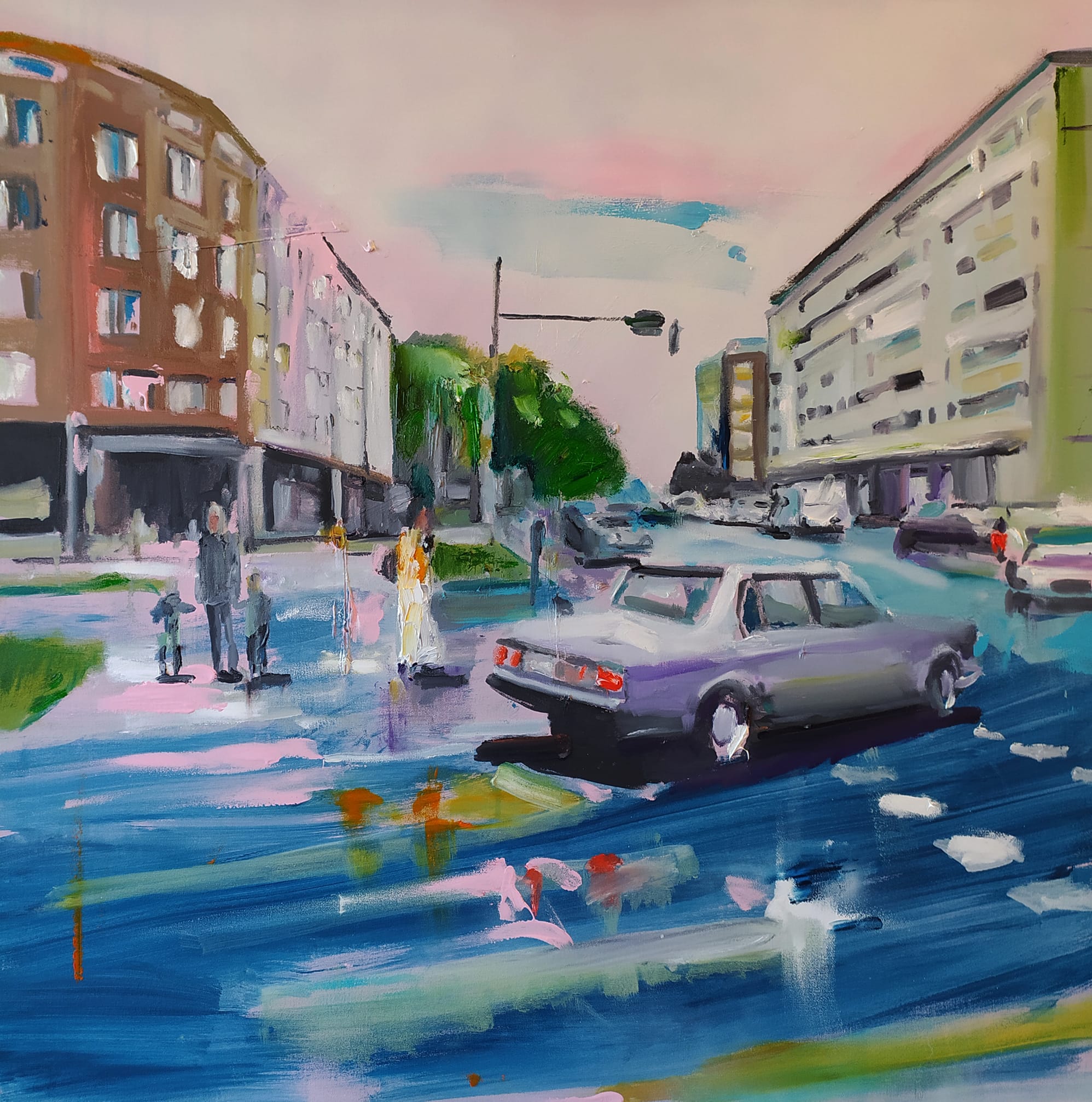 бумер Olümpia hotelli ristis | | 2020 | Oil and acryl on canvas